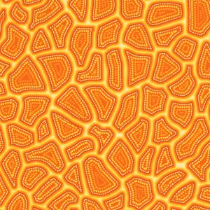 OASIS FABRICS PANNOTIA STEPPING STONES OA-595663 ORANGE