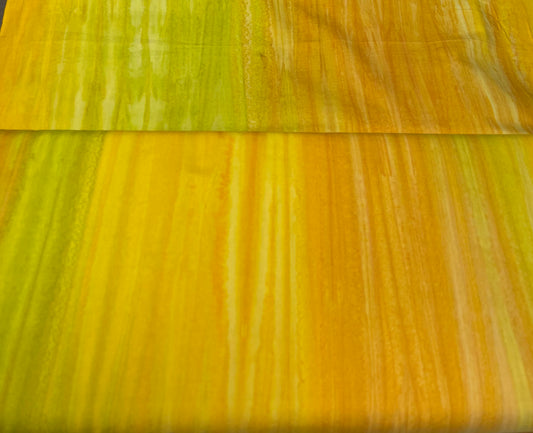 OASIS FABRICS BATIK STRIPE FP-723695 YELLOW/GREEN